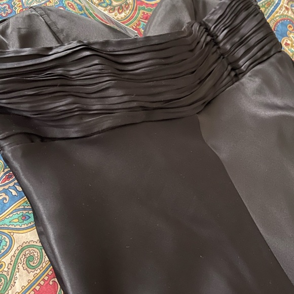 Laundry Black Silk Strapless Cocktail Dress Size 4 Petite NWT - Picture 4 of 7